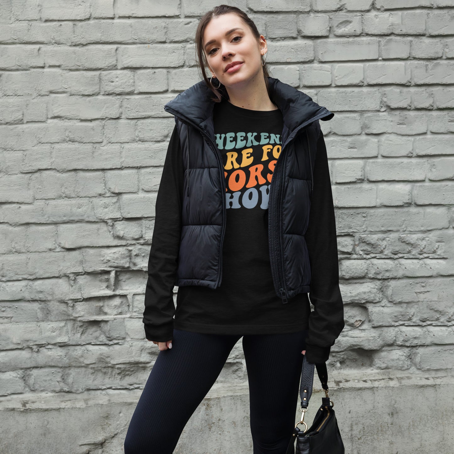 Unisex Long Sleeve Tee “Weekends Are For Horseshows”
