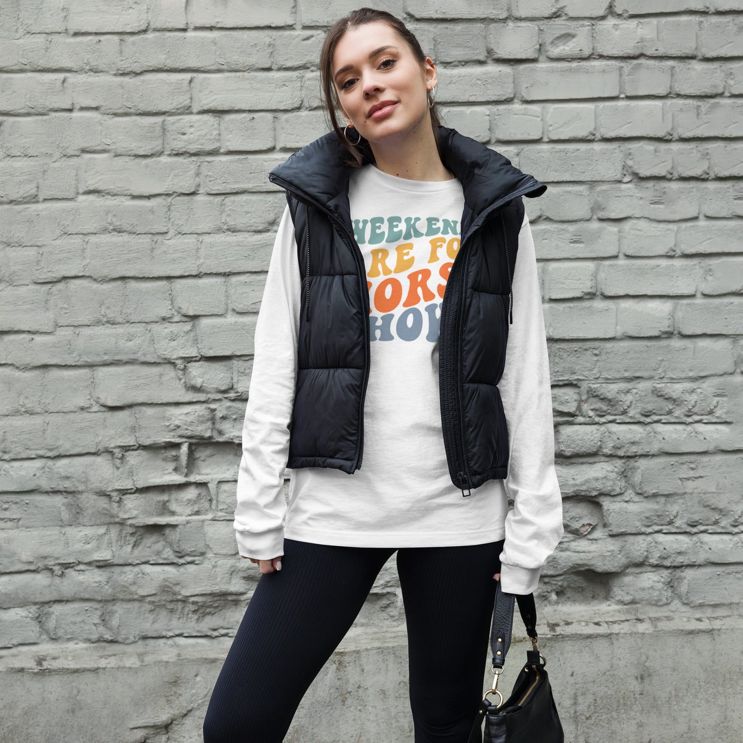 Unisex Long Sleeve Tee “Weekends Are For Horseshows”