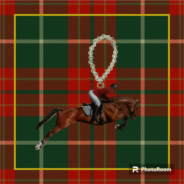 Red Jacket Jumping Horse Ornament