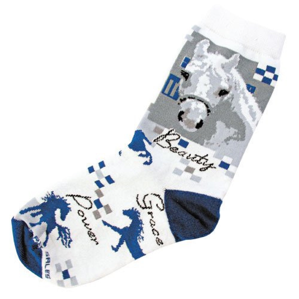 Grace and Beauty Youth Horse Socks Made in USA